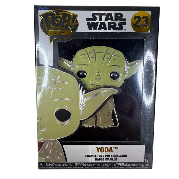 5 for $25| Funko Pop‎ Pin Star Wars Yoda Enamel Pin #23 - Brand New Sealed - Picture 1 of 7